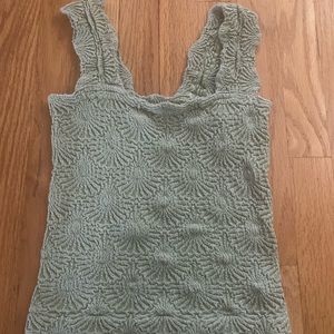 Free People light green top